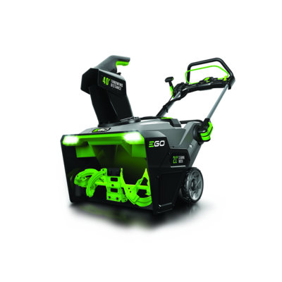 Cordless snow blower with steel auger and dual 7.5Ah batteries designed for tools and home improvement use