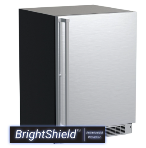 24-inch built-in professional refrigerator with antimicrobial BrightShield protection for kitchen appliance collection