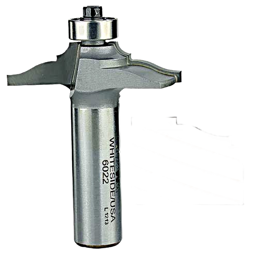 Silver steel door edge router bit with precision cutting blades for tool accessories and home improvement projects