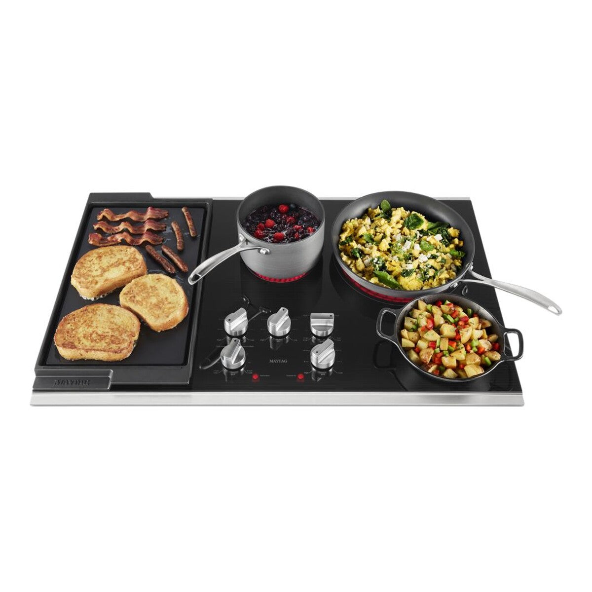 36-Inch Electric Cooktop with Reversible Grill and Griddle