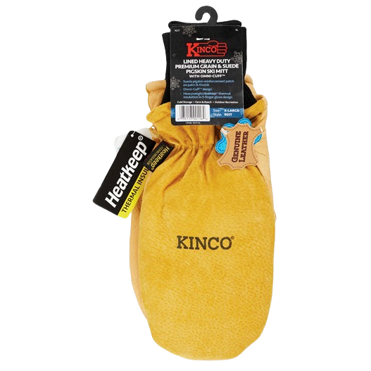 Pair of large tan suede pigskin work gloves with thermal insulation, designed for safety and home improvement tasks under $50 collections