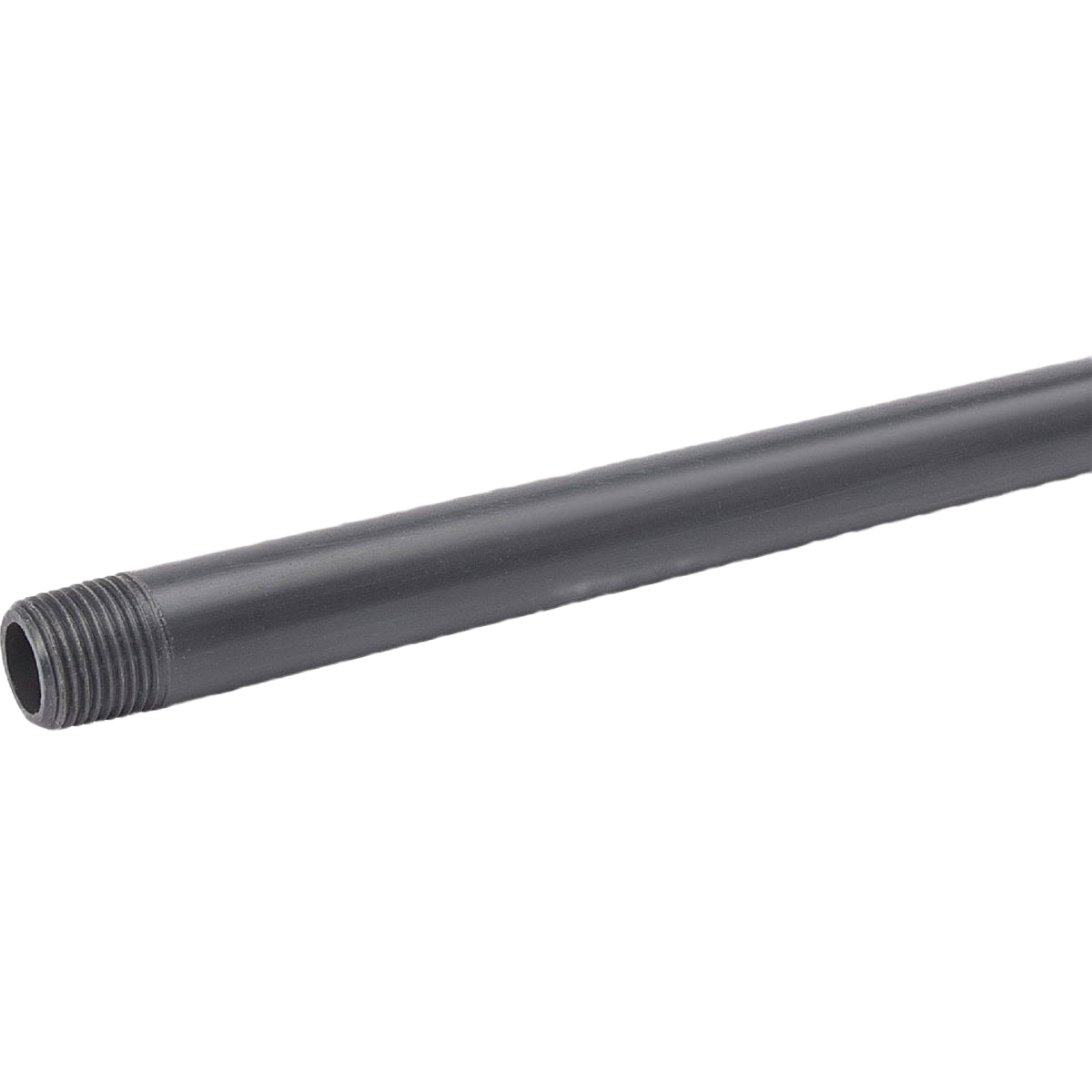 Black Schedule 80 PVC pipe nipple with threaded end for plumbing in Pipes & Fittings and Under $50 collections