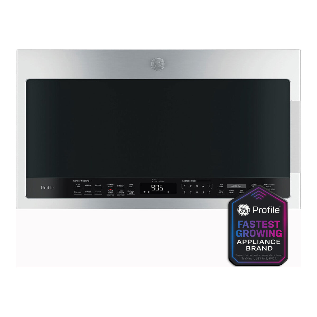 GE Profile™ 2.1 Cu. Ft. Over-the-Range Sensor Microwave Oven