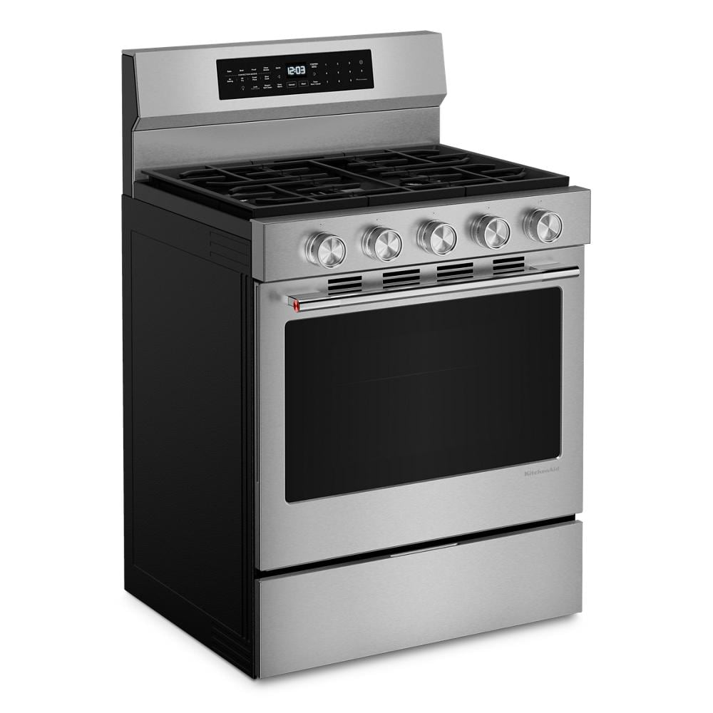 5.0 Cu. Ft. Smart Freestanding Gas Range with Convection Cooking Modes