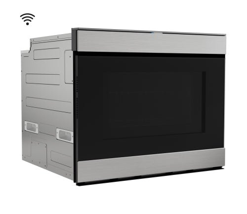 Wi-Fi enabled stainless steel flat panel microwave drawer with convection in kitchen appliances and microwaves collection