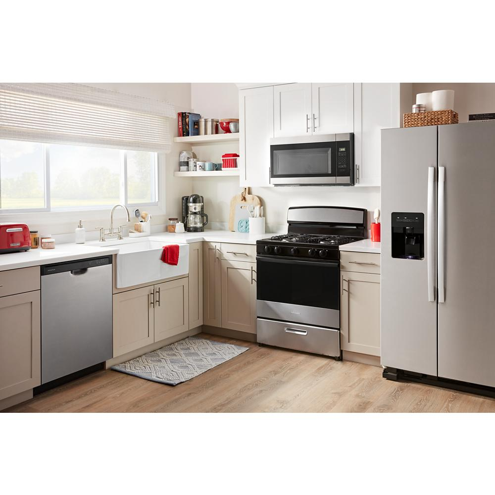 36-inch Wide Side-by-Side Refrigerator with Dual Pad External Ice and Water Dispenser - 25 Cu. Ft.