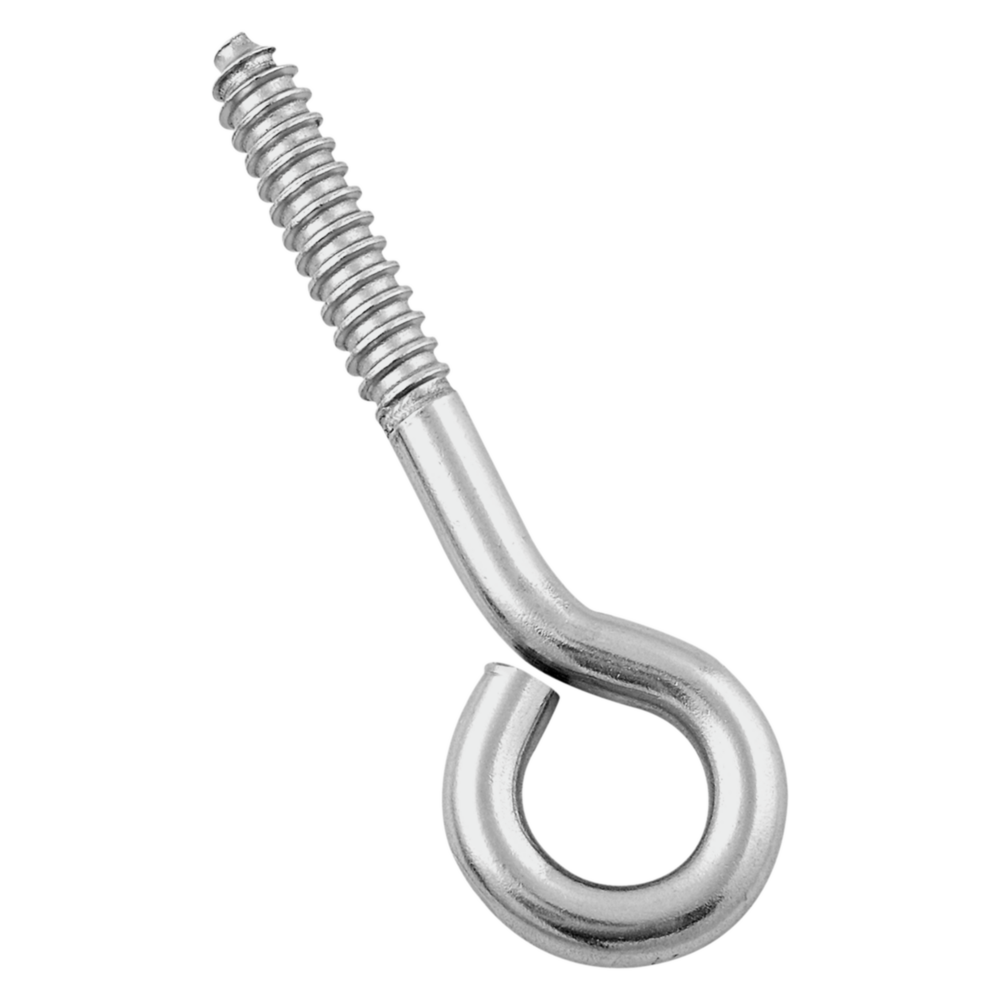 Stainless steel lag screw eye for durable fastening in hardware, hooks & eyes, fasteners, and home improvement under $50