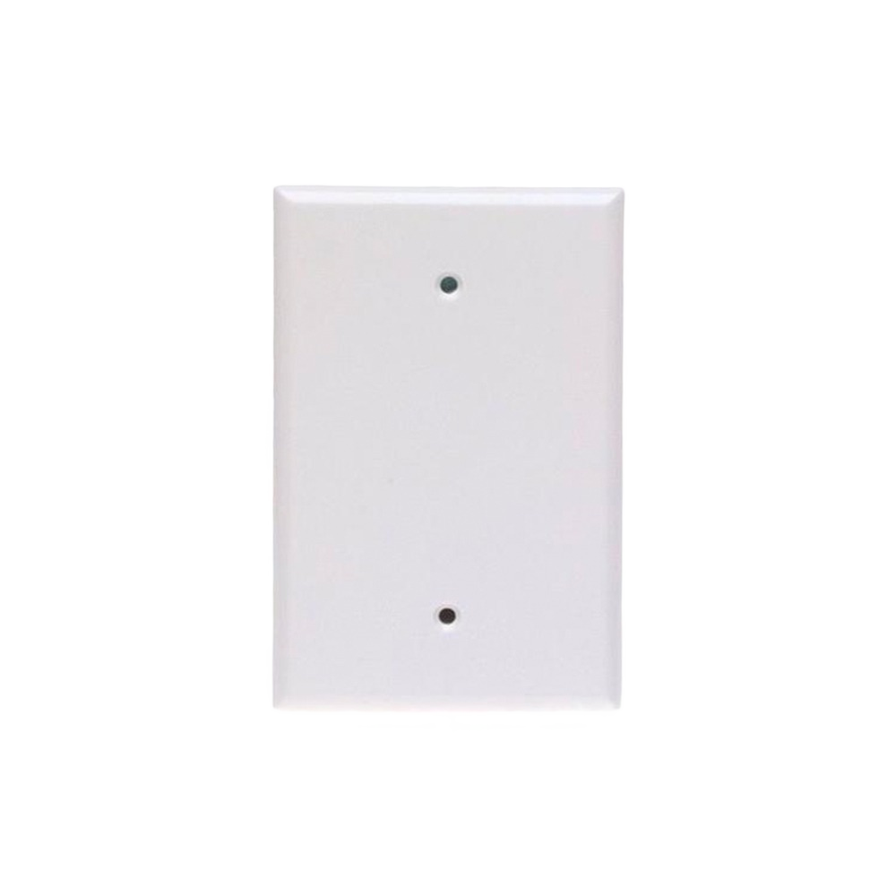 White oversized blank wallplate made of durable thermoset plastic for electrical and wall plate collections