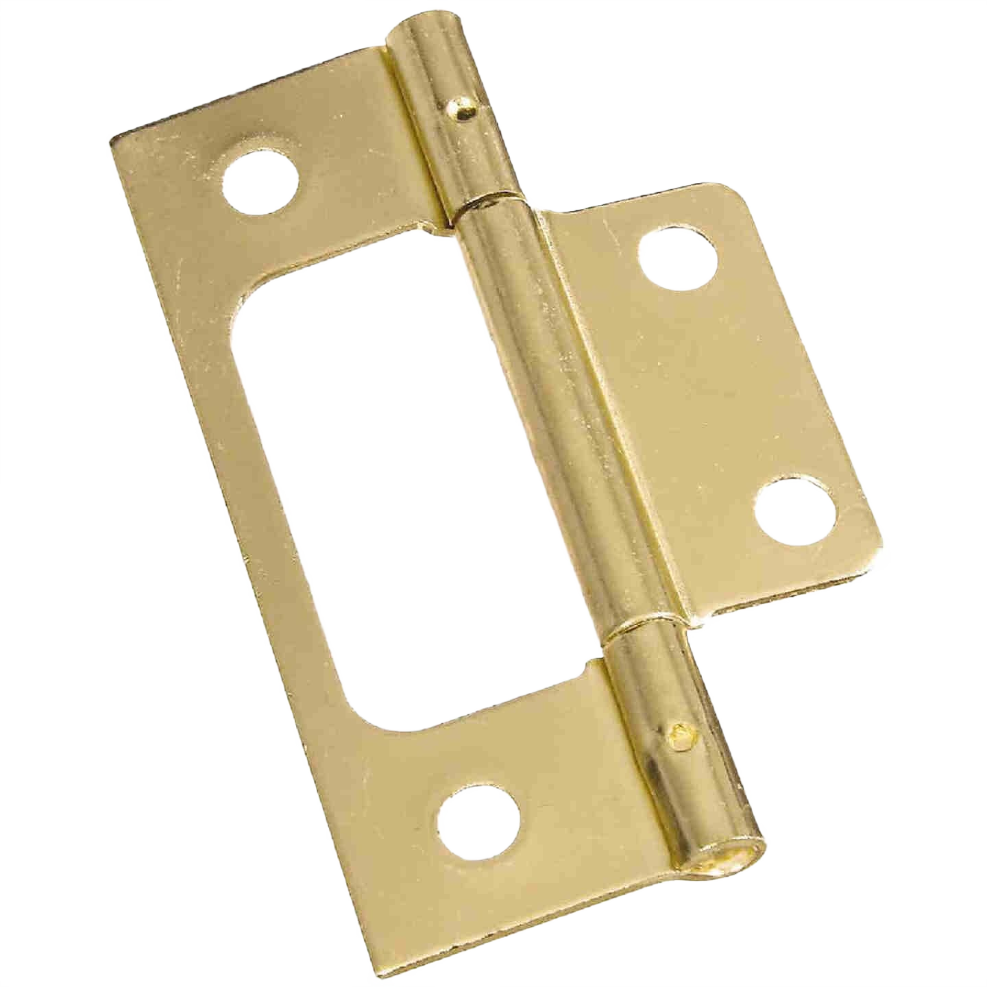 Brass non-mortise panel hinge with tight pin for bi-fold doors in door hardware and home improvement tools