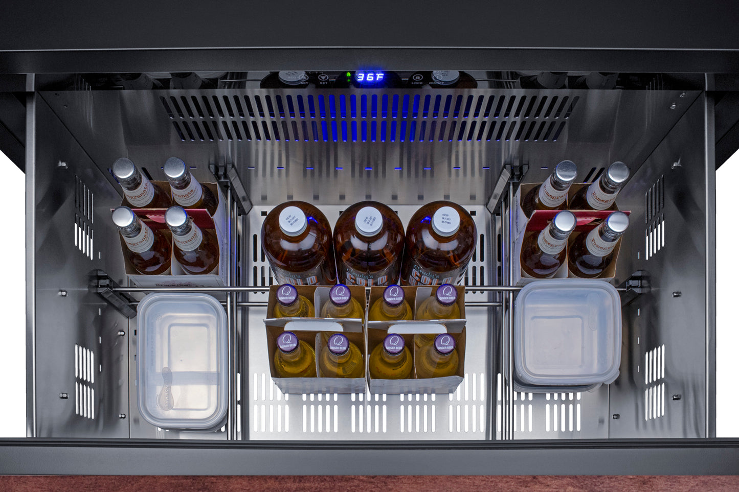36" Wide 2-Drawer All-Refrigerator (Panels Not Included)