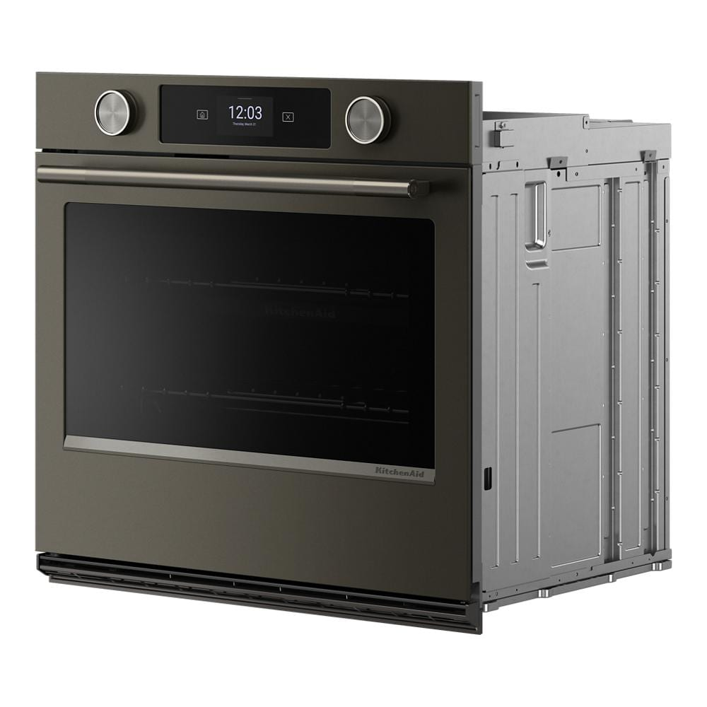30-inch Smart Electric Single Wall Oven with Intelligent Cooking Camera - Black Ore