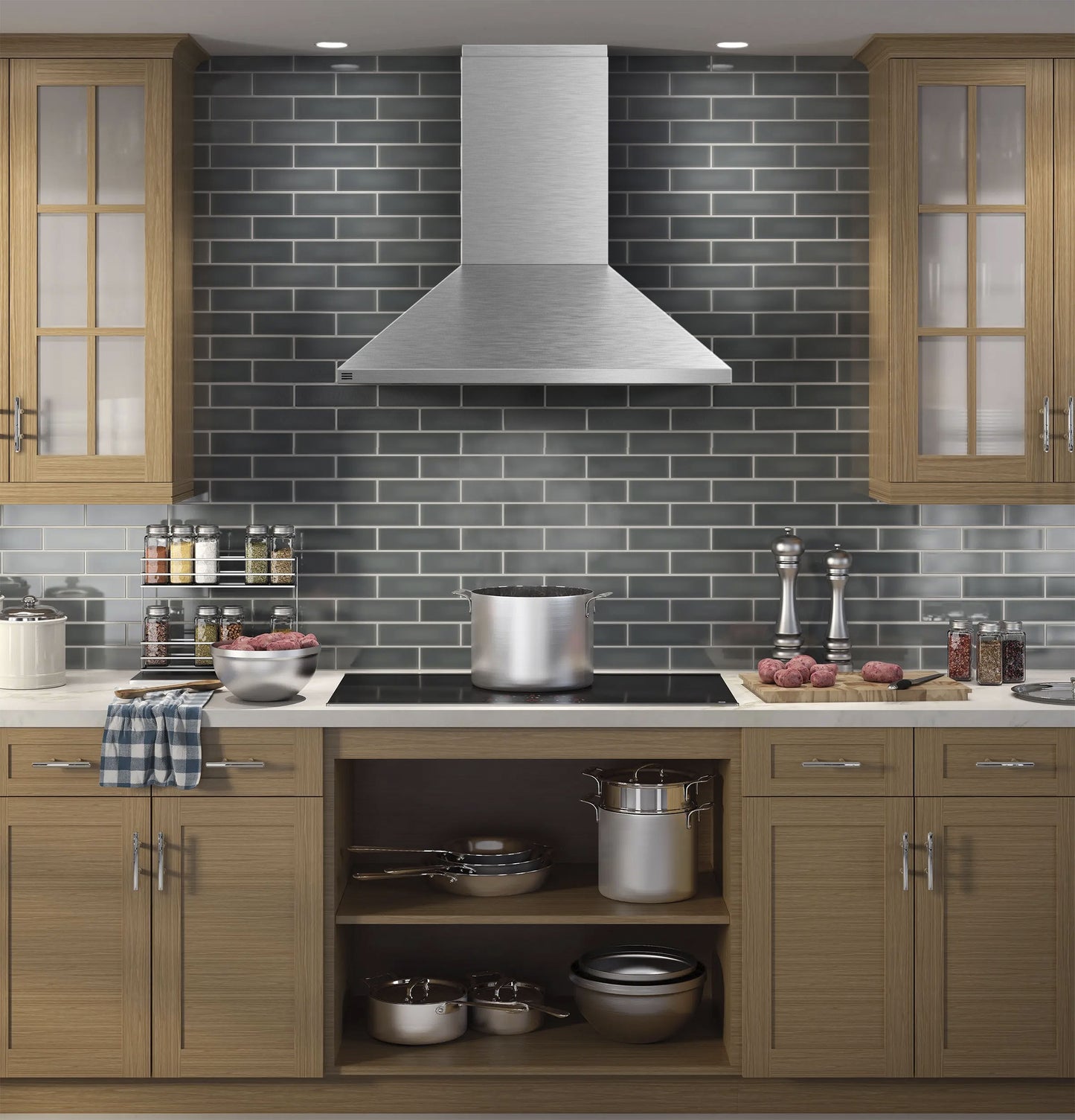 GE Profile 36" Wall-Mount Vent Hood with Clean Air Sensors