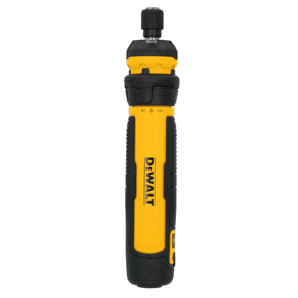 Yellow and black cordless screwdriver with adjustable drive control for fastening and woodworking hand tools under $100 collections