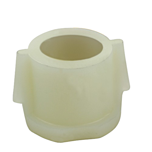 White durable plastic steering shaft bushing designed for home improvement and machinery repair tasks