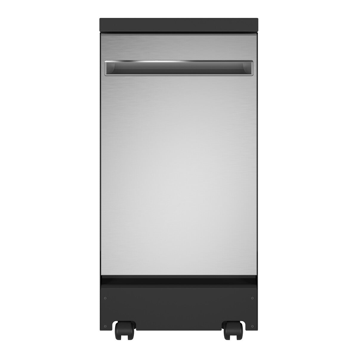 GE® ENERGY STAR® 18" Stainless Steel Interior Portable Dishwasher with Sanitize Cycle