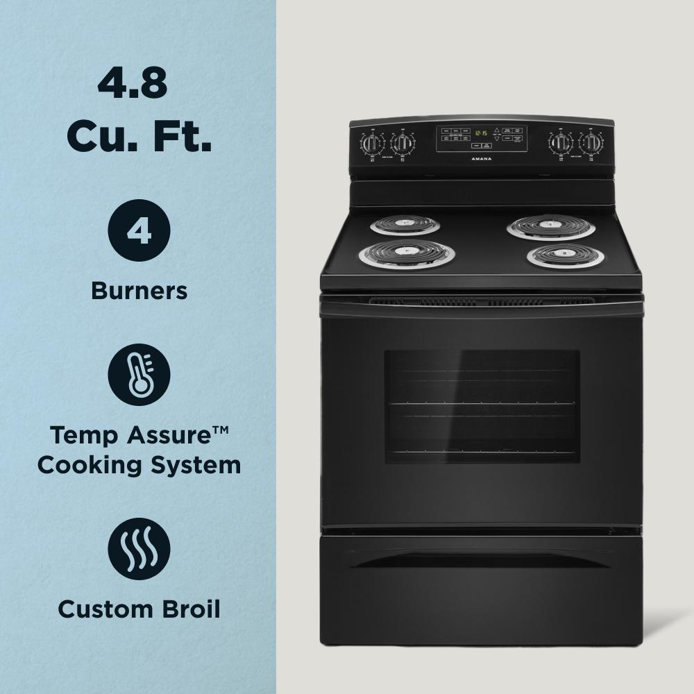 30-inch Amana® Electric Range with Bake Assist Temps