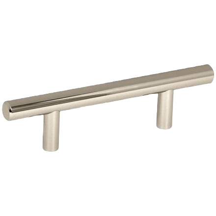 Sleek polished nickel bar pull with 3 inch spacing for cabinet and furniture hardware collections under $50