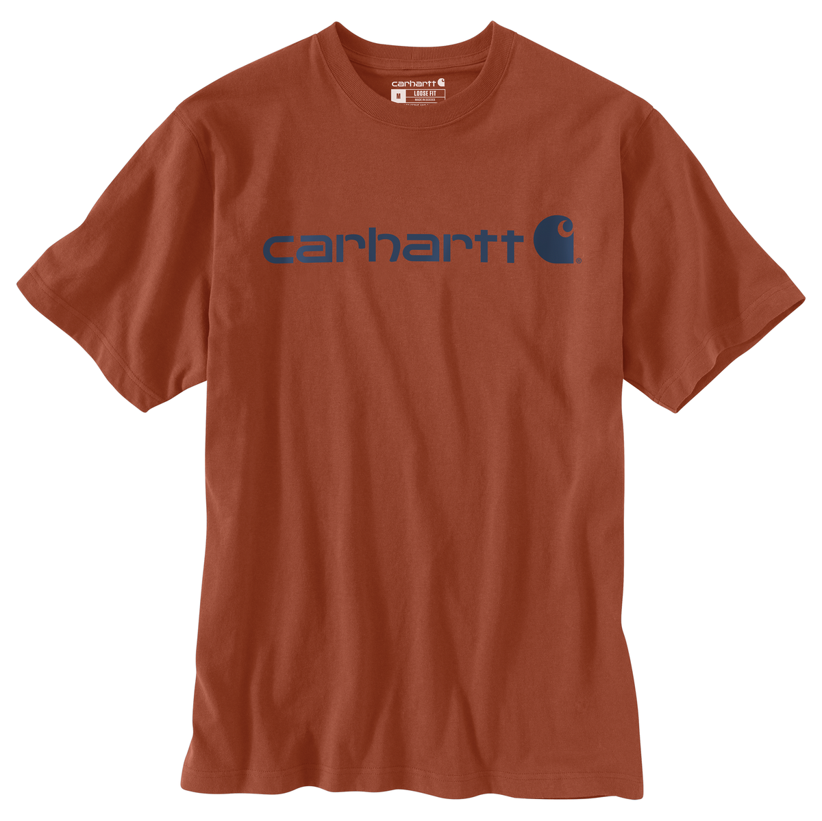 Carhartt Men's Loose Fit Heavyweight Short-Sleeve Logo Graphic T-Shirt