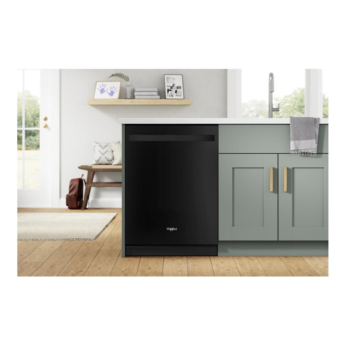 24” Stainless Steel Dishwasher with AI Intelligent Wash and Tall Top Rack