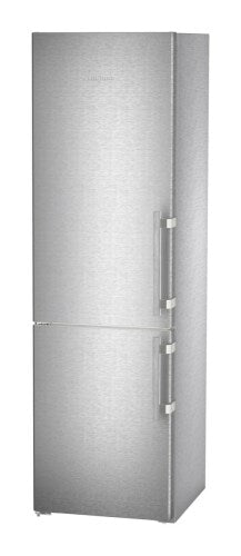Freestanding stainless steel refrigerator and freezer with right-hinged doors in Appliances and Kitchen & Kitchenware collections