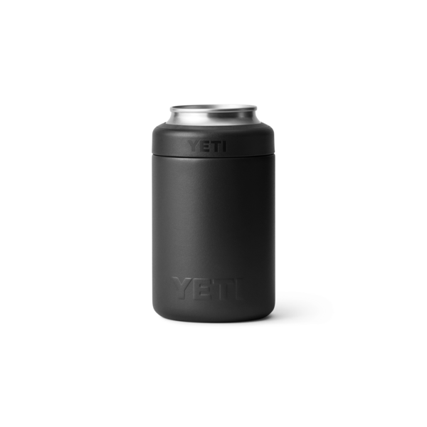 Matte black insulated can holder designed to keep 12-ounce beverages cold longer in drinkware and kitchenware collections