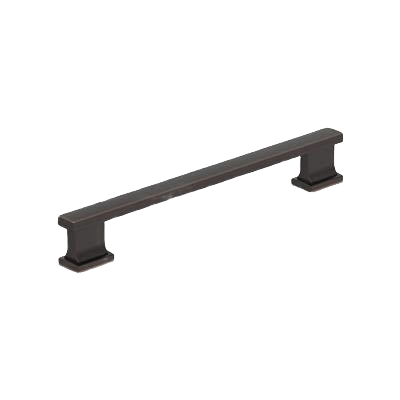 Oil-rubbed bronze cabinet pull with 6-5/16 inch center-to-center mount for hardware and furniture accessories collections