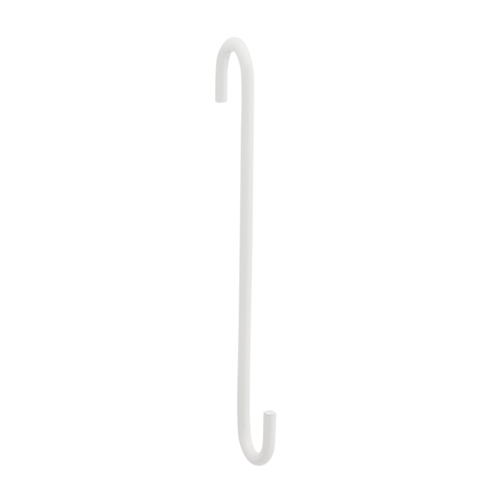 White steel S-hook plant hanger with modern design for pots and planters in Lawn & Garden under $50 collection