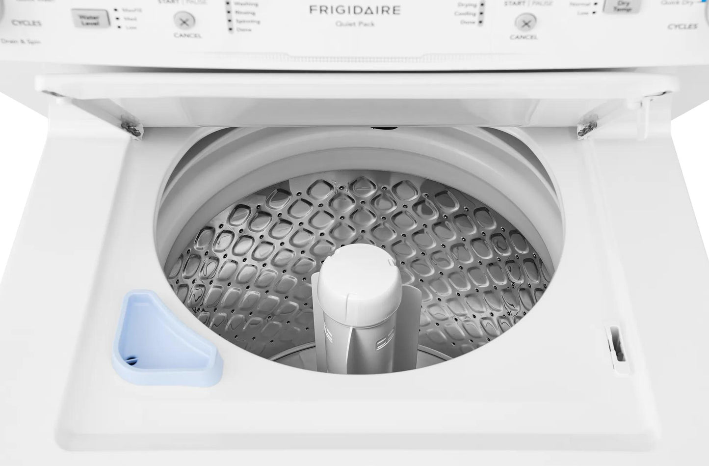Electric Long Vent Stacked Laundry Center - 3.9 Cu. Ft Washer and 5.5 Cu. Ft. Dryer