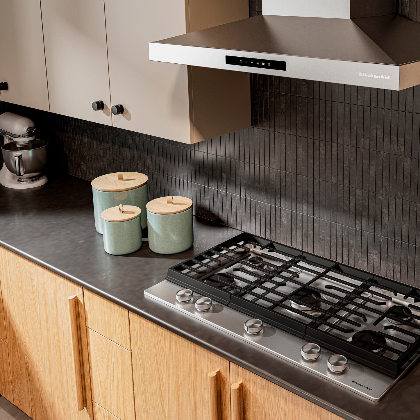 KitchenAid® 36 in. Gas Cooktop with 5 Versatile Burners