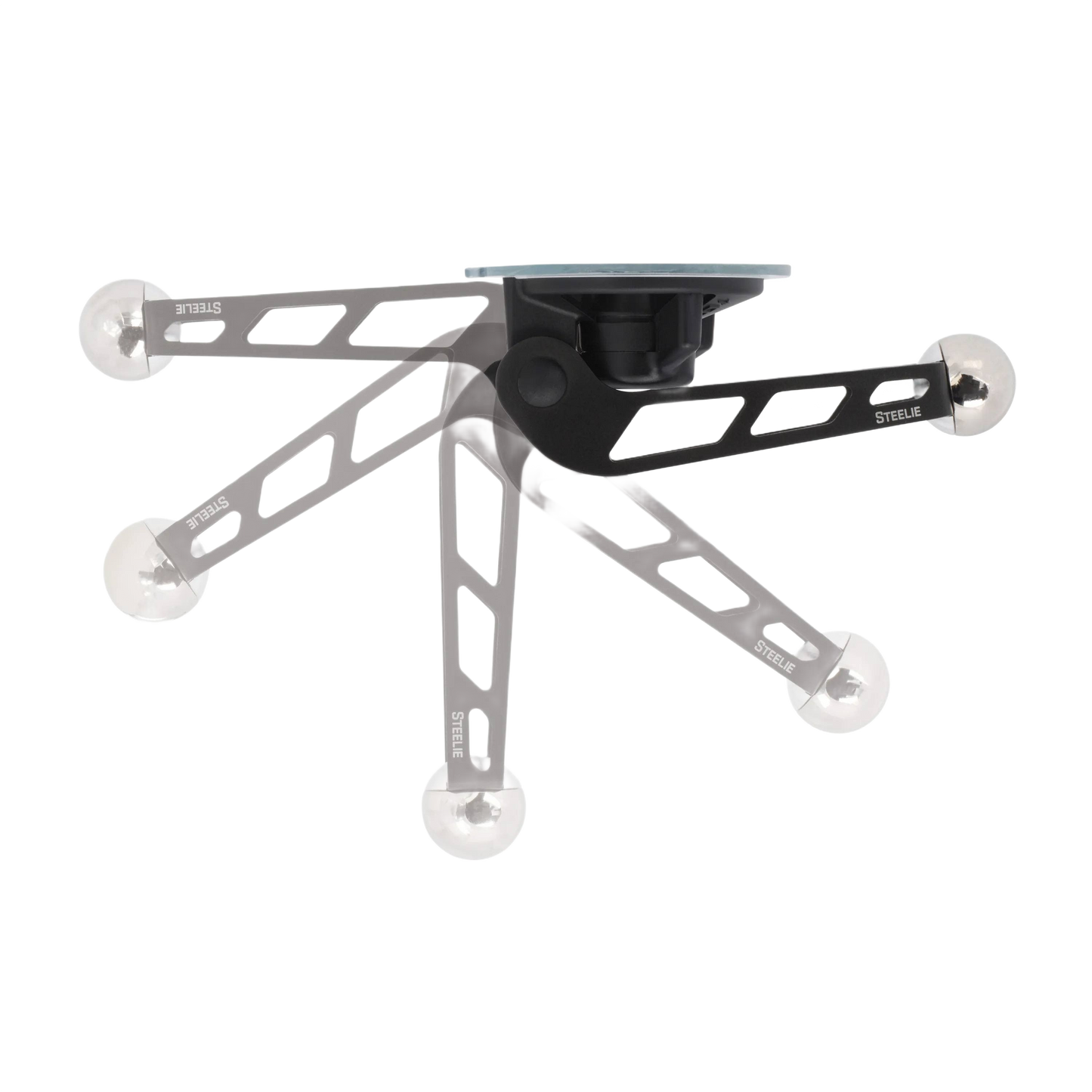 Silver metal phone holder with adjustable arms and magnetic ball joints for wire and electrical accessories under $50 collection