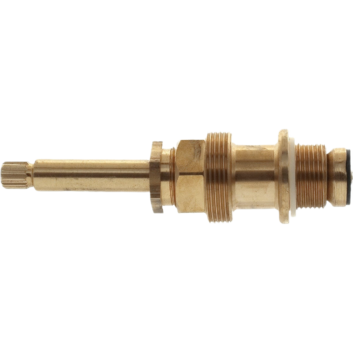 Brass hot and cold replacement stem for Price Pfister faucets, designed for durable home improvement repairs