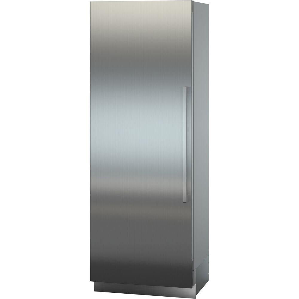 Sleek built-in stainless steel freezer column with left hinge and integrated handle from Freezers & Ice Makers collection