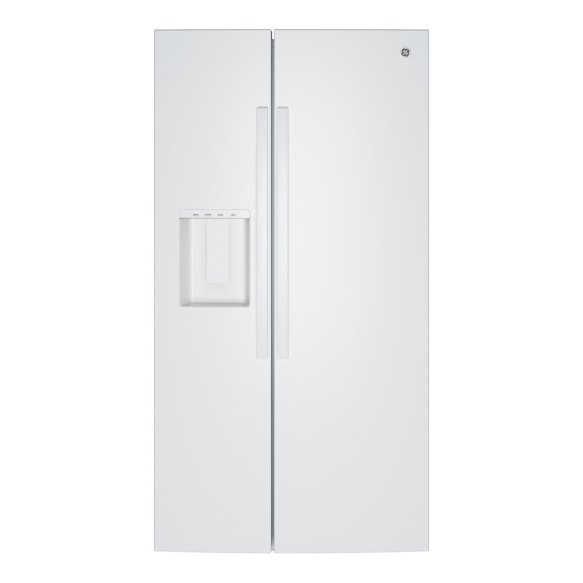 GE® ENERGY STAR® 23.6 Cu. Ft. Counter-Depth Side-By-Side Refrigerator with Extra Tall Dispenser and In-Door Icemaker