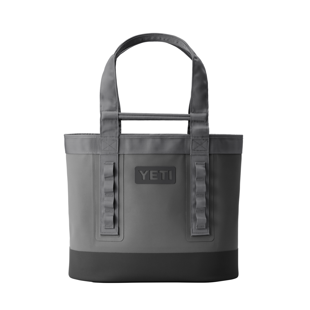 Gray and black waterproof carryall bag with sturdy handles and attachment loops from Accessories and Bags collections