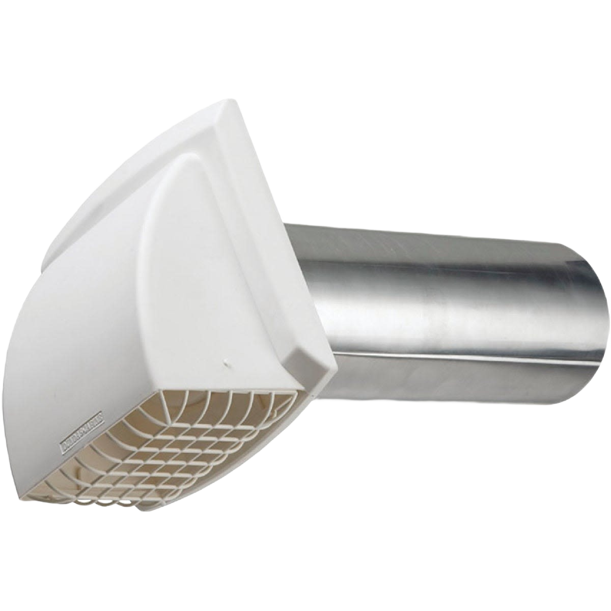 White plastic dryer vent hood with metal duct extension for appliance and dryer parts under $50 collections
