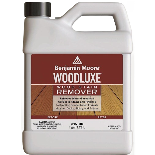 One gallon container of exterior wood stain remover for decks, siding, and fences in paint supplies collections