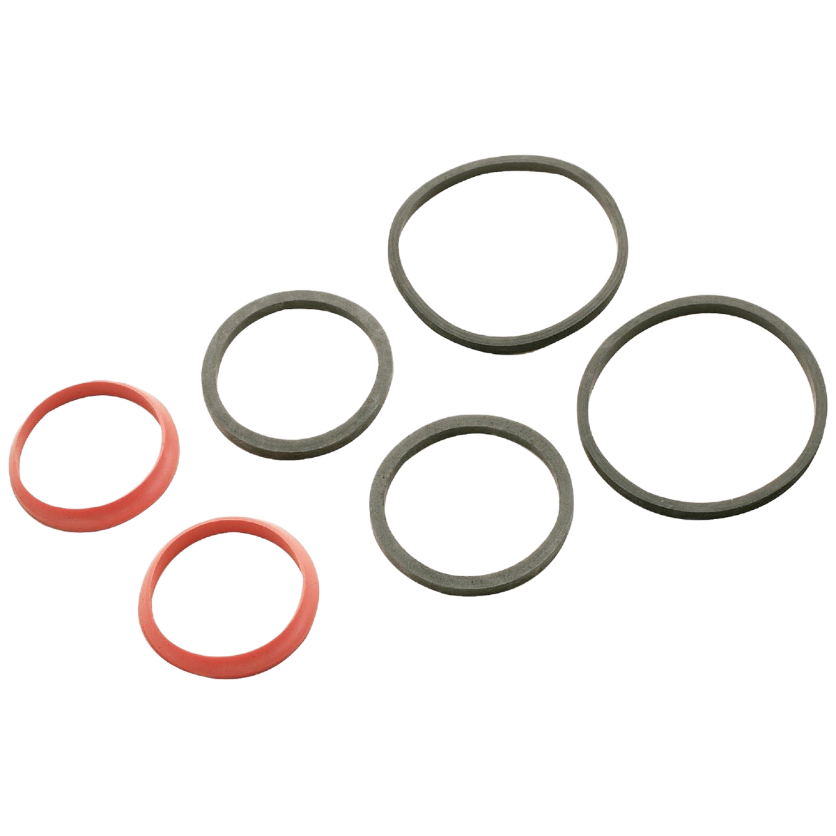 Assortment of poly slip-joint washers in various sizes for plumbing applications in pipes and fittings collections under $50
