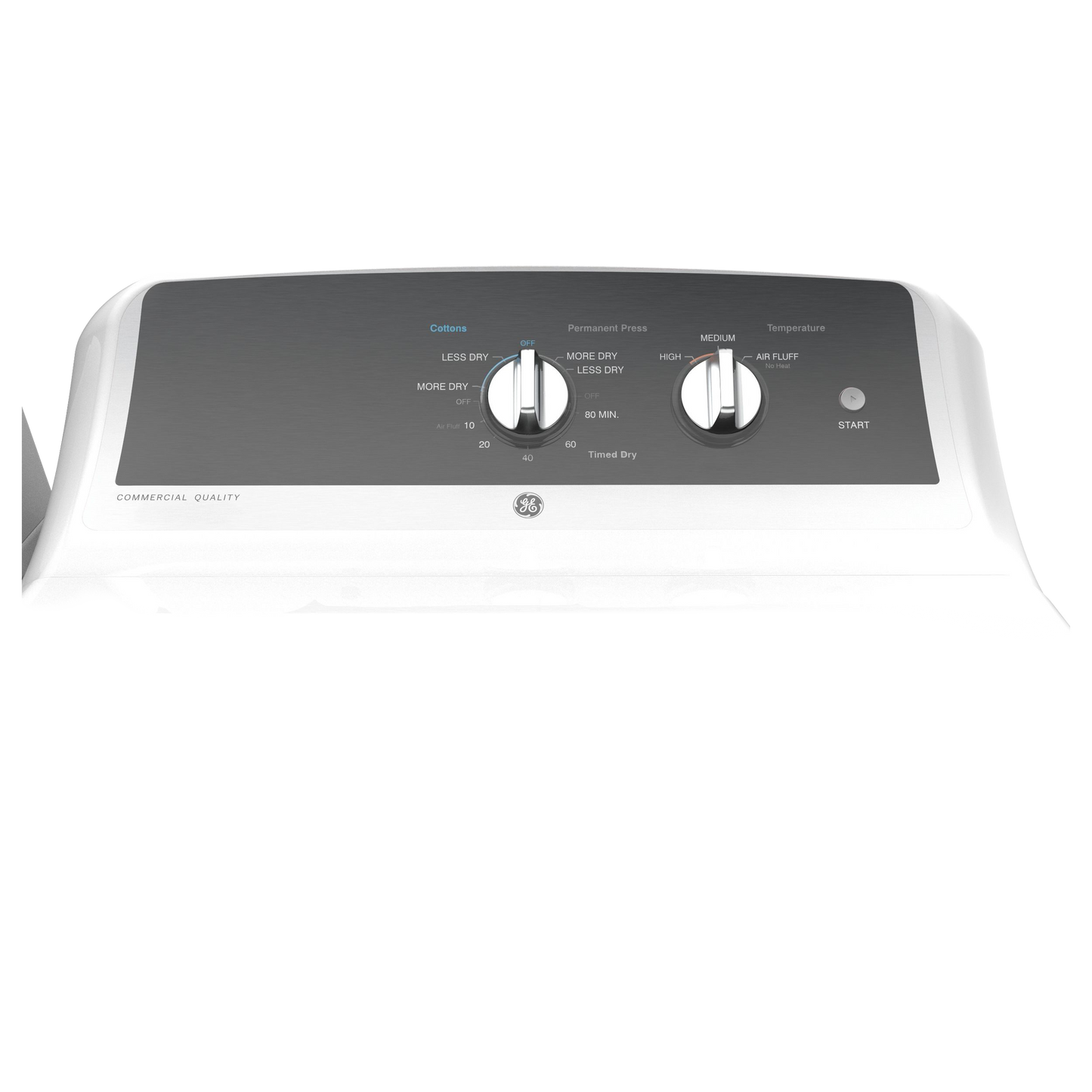 GE 6.2 cu. ft. Capacity Electric Dryer with Up To 120 ft. Venting and 5-yr Limited Warranty
