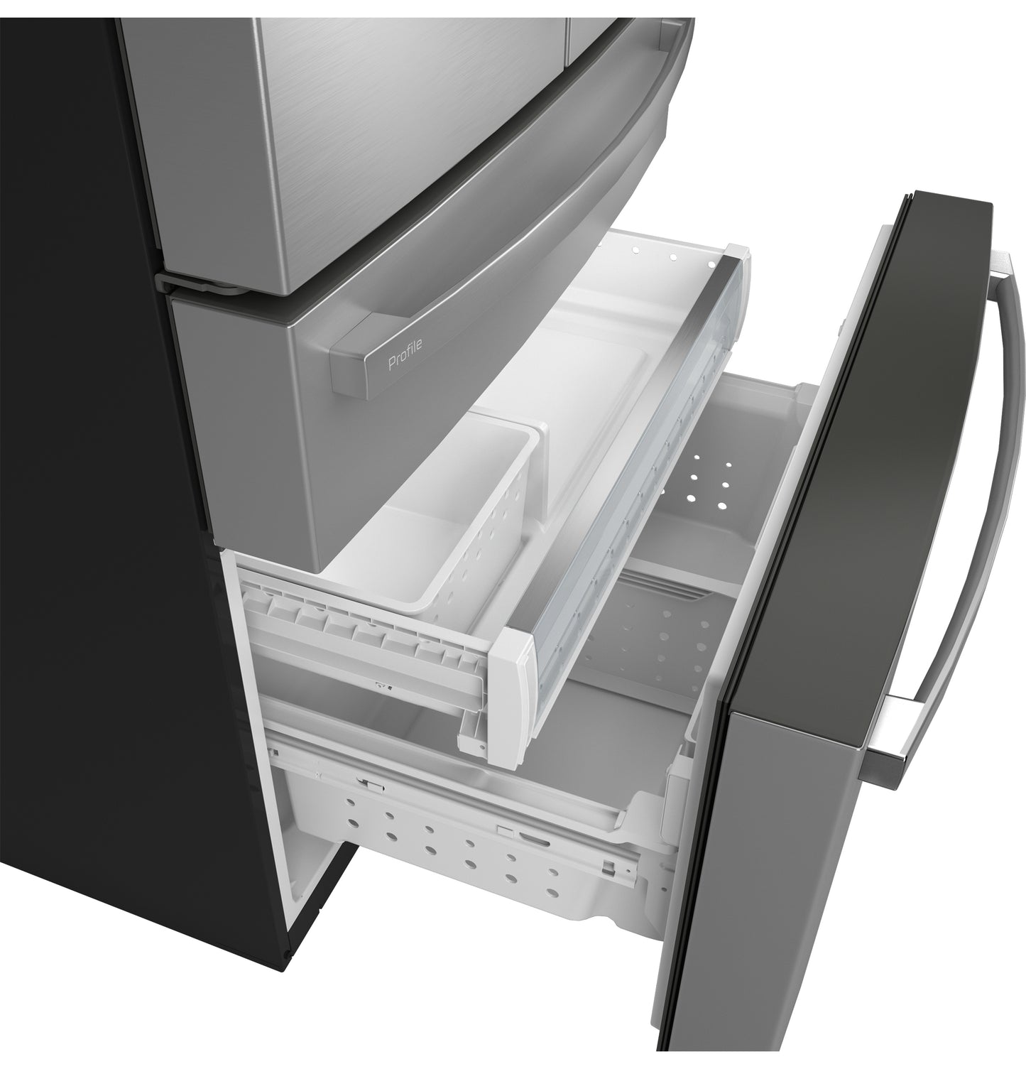 GE Profile™ ENERGY STAR® 23.2 Cu. Ft. Smart Counter-Depth Fingerprint Resistant 4-Door French-Door Refrigerator