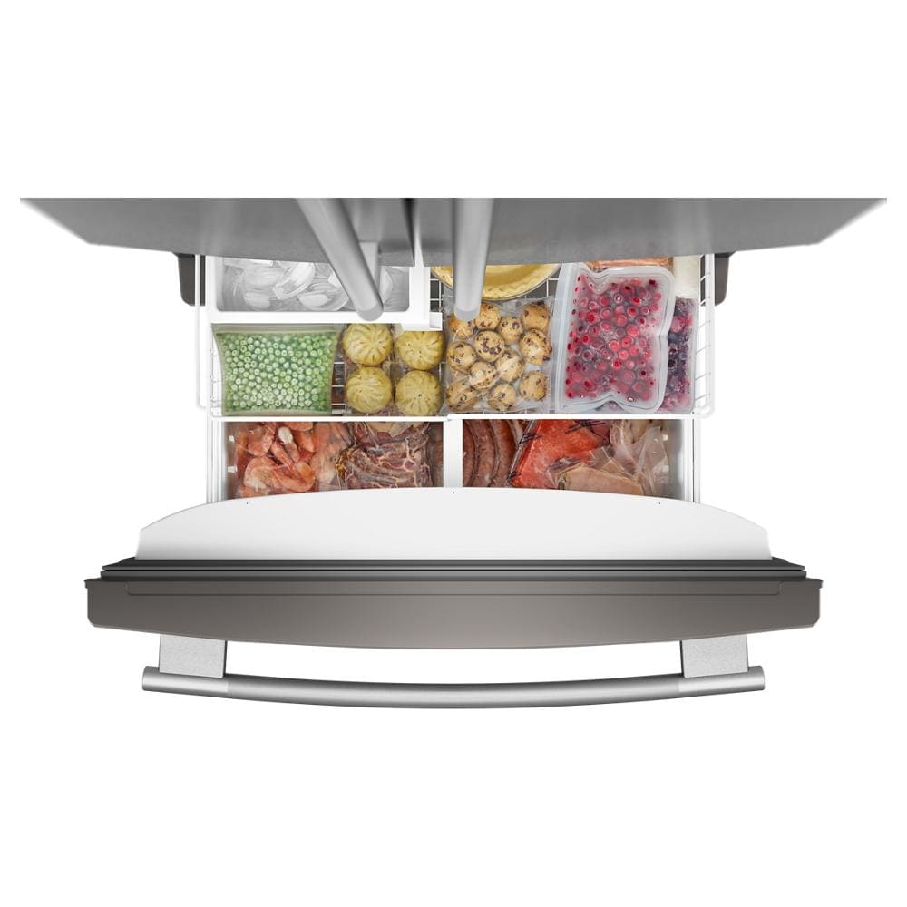22 Cu. Ft. 33-Inch Bottom Mount Refrigerator with Right Door Swing in PrintShield® Stainless Steel