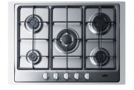 30" Wide 5-Burner Gas Cooktop