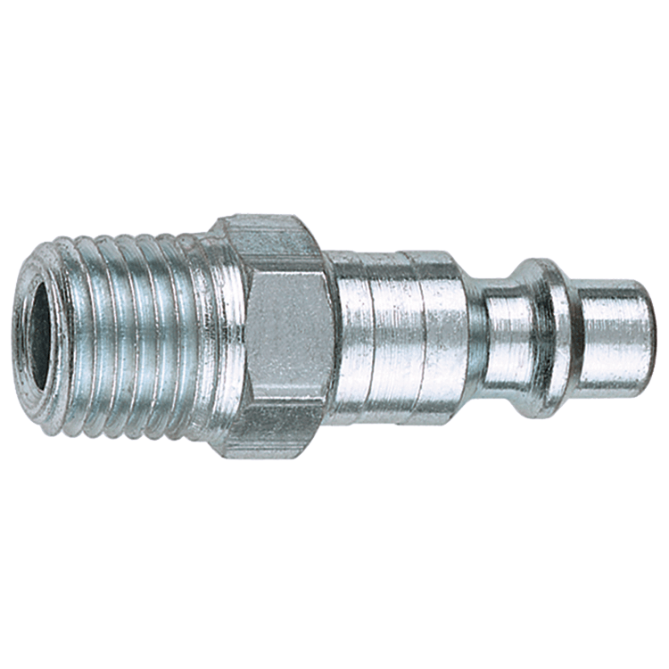 Steel male plug with 1/4-inch thread for air tools and accessories in home improvement under $50 collection.