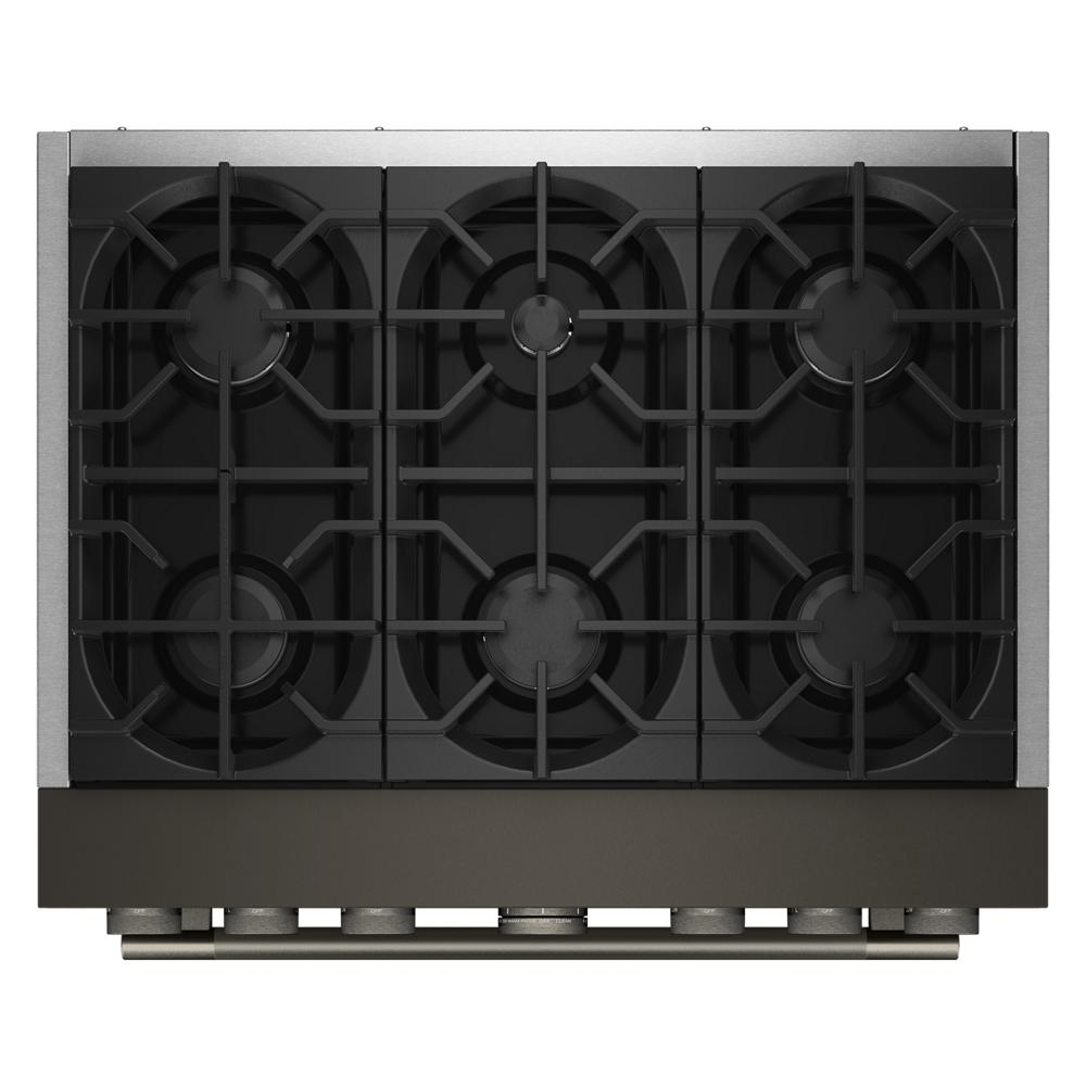 36-Inch 6 Burner Commercial-Style Dual Fuel Range with No Preheat Air Fry Mode