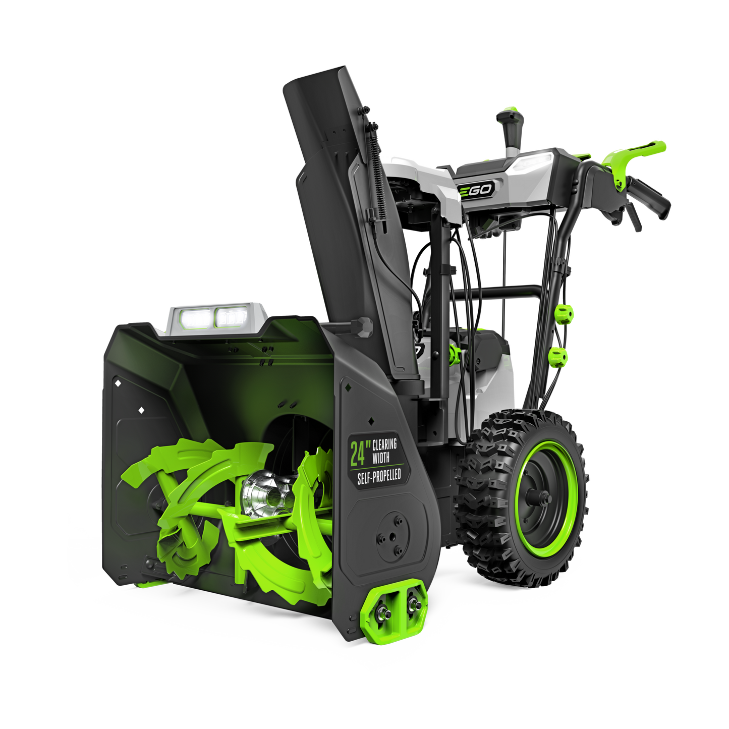 EGO POWER+ 24 in. Self-Propelled 2-Stage XP Snow Blower with Peak Power™ and 10.0 Ah Batteries (2) and Dual Port Charger