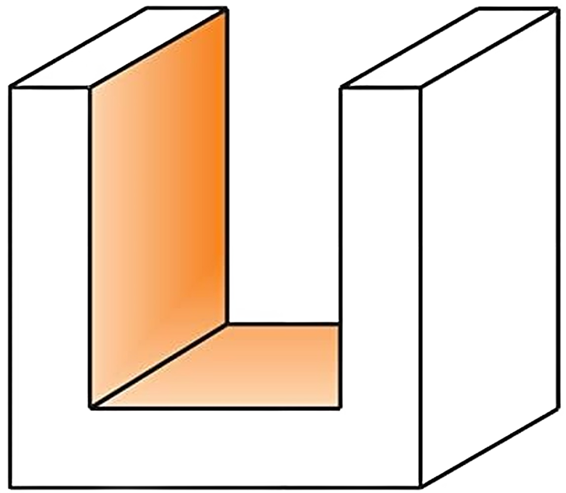 CMT Orange Tools 14mm Straight Bit Short Series, 1/4" Shank