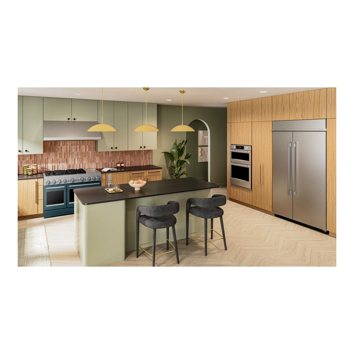 48-Inch 6 Burner Commercial-Style Dual Fuel Range with Griddle