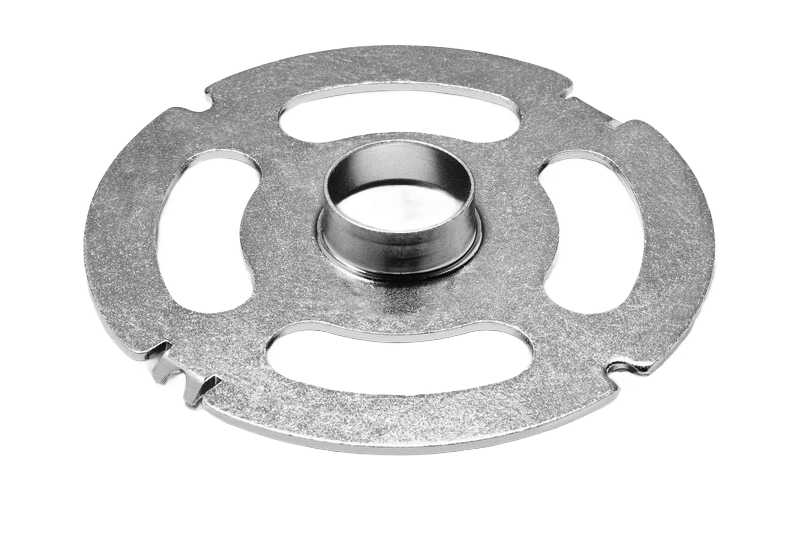 Metal router guide bushing with magnetic self-centering feature for woodworking tool accessories under $50