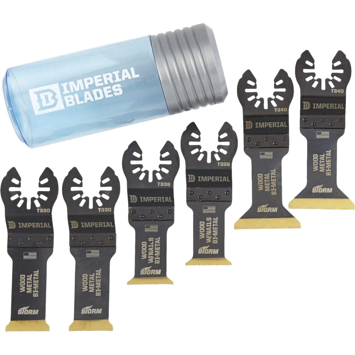 Milwaukee IMPERIAL BLADES™ ONE-FIT™ STORM™ Titanium Metal/Wood Variety Pack, 6PC + Free Case