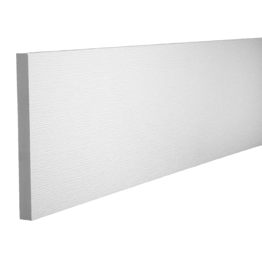 White cellular PVC trim board with smooth finish for moulding and millwork in lumber and building materials collections