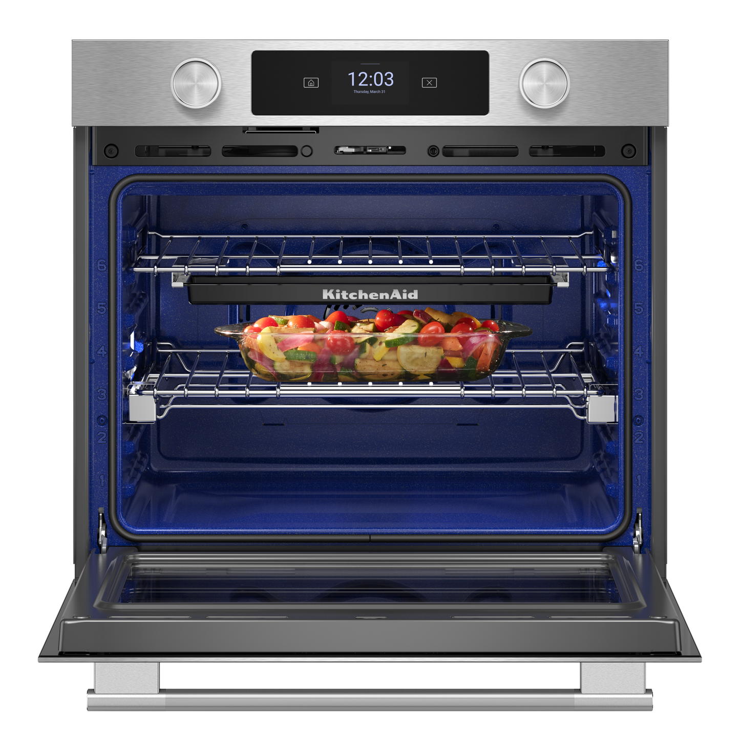 27-inch Smart Electric Single Wall Oven with Assisted Cooking Modes - PrintShield™ Finish
